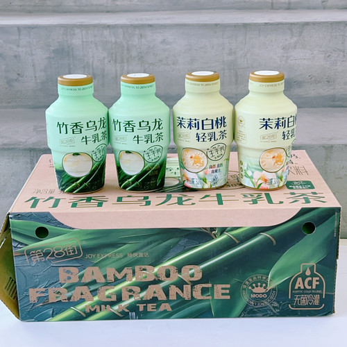 第28街茉莉白桃轻乳茶奶茶饮料320g*5瓶竹香乌龙牛乳茶饮料下午茶