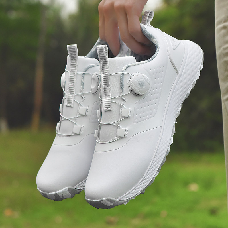 高尔夫防滑休闲鞋子男运动旋扣式golfshoes外贸跨境中青年时尚