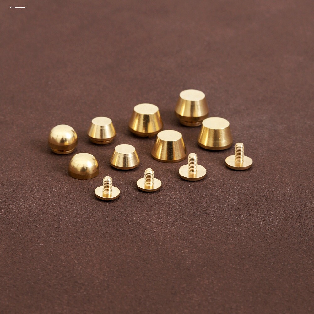 手工布艺DIY箱包配件浅金色水桶钉半圆脚钉包底钉锥形脚钉