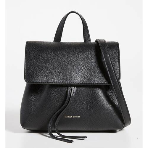MANSUR GAVRIEL迷你柔软女真皮两用斜挎包NWT黑色