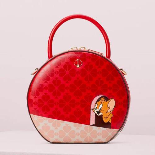 kate spade New York tom jerry canteen包斜挎包NWT红色