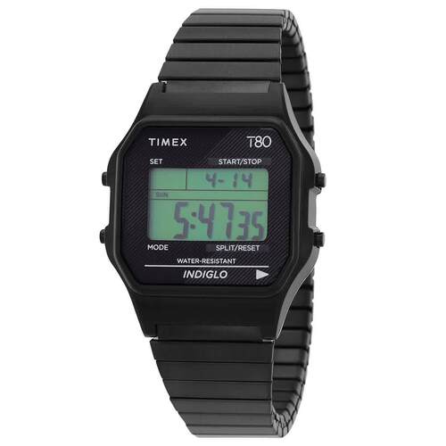 Timex天美时TW2R67000VQ 80数字的表盘34 mm中性手表