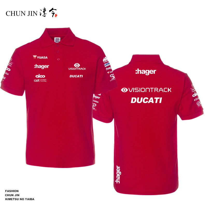 杜卡迪 英国bsb超级锦标赛 ducati车队polo衫短袖t恤工作服上衣服
