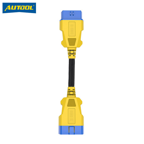 AUTOOL汽车尼龙OBD2延长线