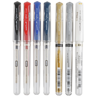 日本三菱高光笔um153签字白色油漆笔记号笔手绘uniball中性笔1.0mm美术高光白笔马克笔POSCA提白笔0.7mm标记