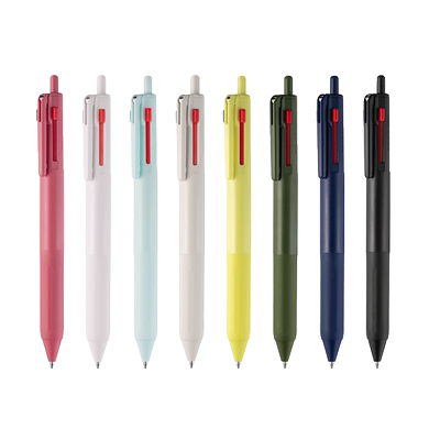 三菱中油笔多功能黑红按动中性笔