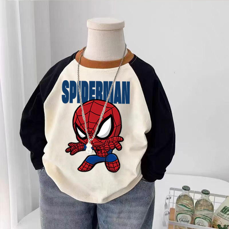 100%纯棉男童圆领长袖T恤2026春秋新款小孩儿童宝宝动漫印花上衣,童装/婴儿装/亲子装,T恤,淘宝优惠券,粉丝福利购,淘宝优惠卷