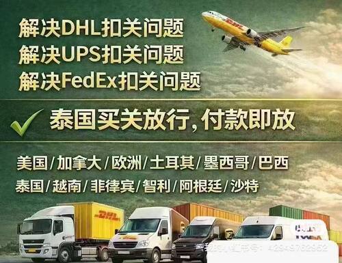 厦门专业处理DHL清关ups扣关FedEx联邦清关等各类清关协助疑难