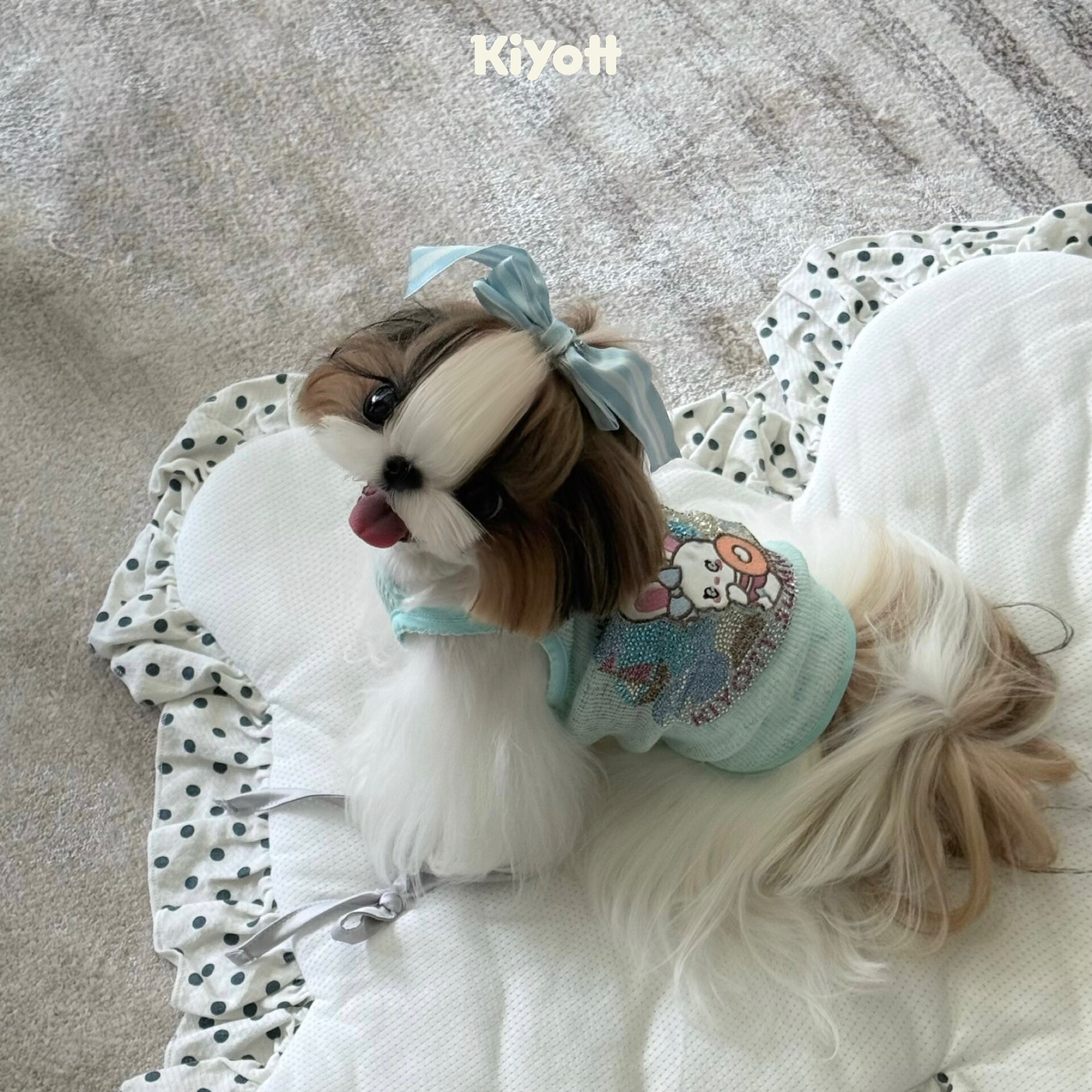 KIYOTT 泳池派对兔兔宠物狗狗背心衣服清新钻钻可爱中小型犬