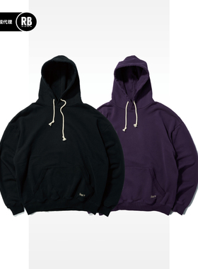 SOFT CONTAINER 洗水刺绣宽松连帽卫衣帽衫复古简约RADIANCE-Blue