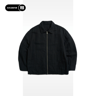 PORTER CLASSIC 新品条纹拉链夹克男RADIANCE-Blue
