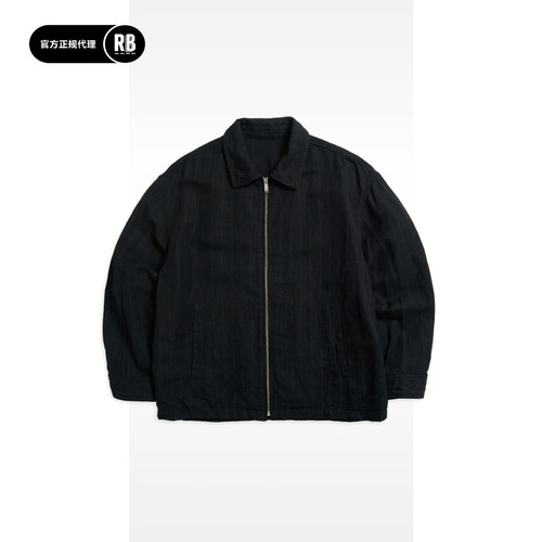 PORTER CLASSIC 新品条纹拉链夹克男RADIANCE-Blue