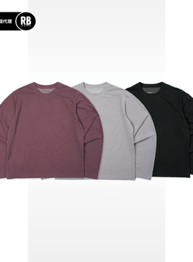 NOSALIGIA 春夏新品汉麻棉混纺成衣染色长袖TEE男RADIANCE-Blue