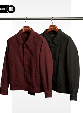 NOSALIGIA 秋冬新品刺线帆布流线夹克男RADIANCE-Blue