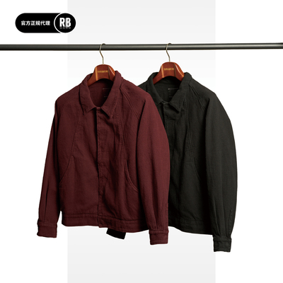 NOSALIGIA刺线帆布流线夹克