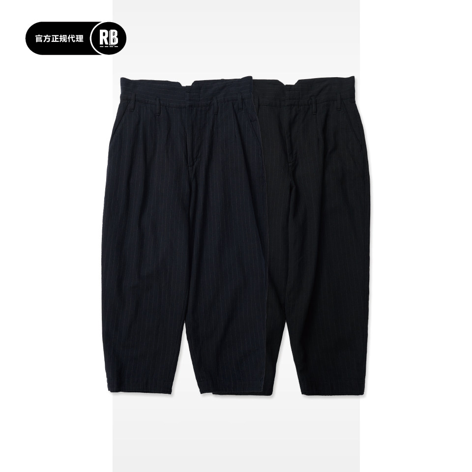 PORTER CLASSIC 秋冬新品细条纹经典款长裤男RADIANCE-Blue