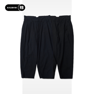 PORTER CLASSIC 秋冬新品细条纹经典款长裤男RADIANCE-Blue