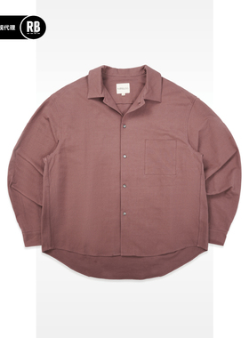 NOSALIGIA 新品高密度汉麻棉宽松衬衫男RADIANCE-Blue