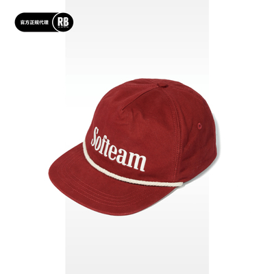 SOFTCONTAINER刺绣平檐棒球帽