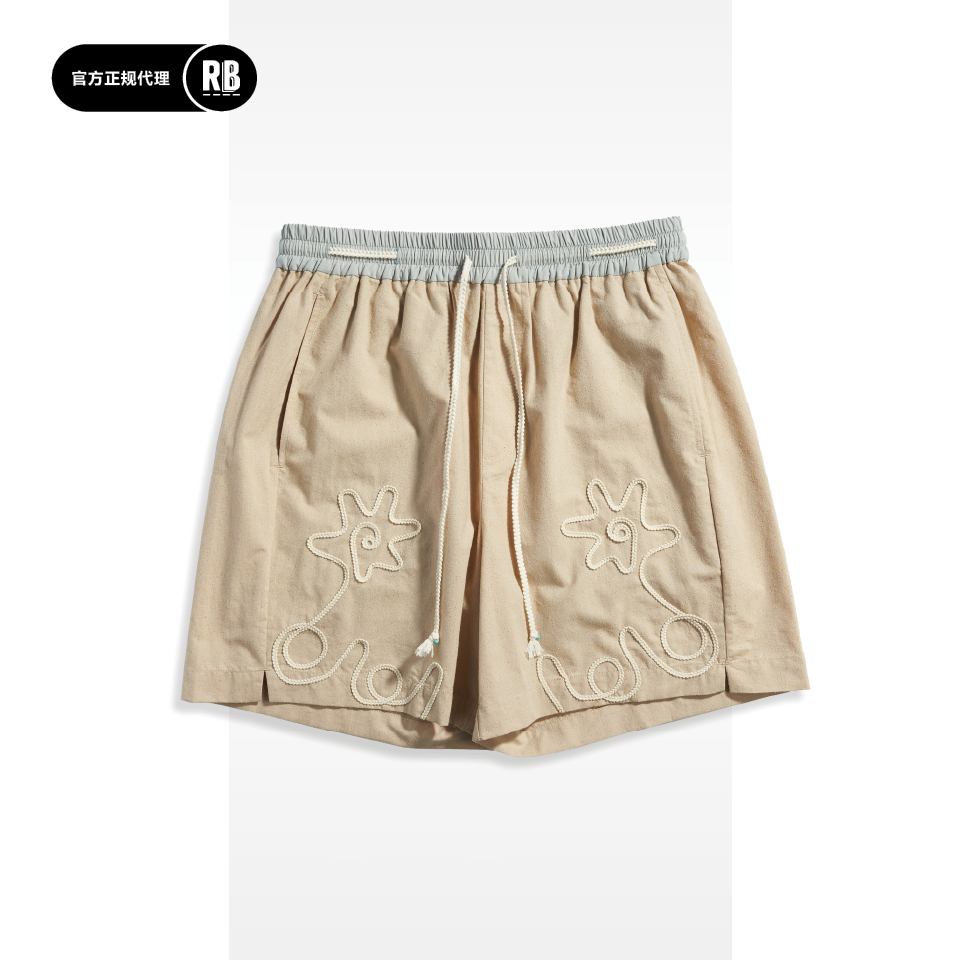 INSULAiRE岛民织花短裤