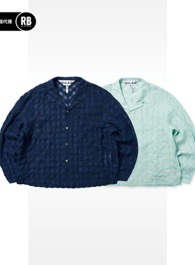 INSULAiRE 岛民春夏岛民长袖衬衫男RADIANCE-Blue