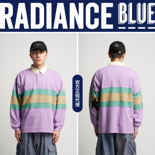 StoryMfg 春夏新品植物染经典攀岩POLO衫男RADIANCE-Blue