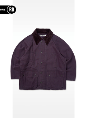 SOFT CONTAINER 灯芯绒翻领风衣外套男RADIANCE-Blue