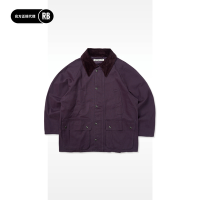 SOFT CONTAINER 灯芯绒翻领风衣外套男RADIANCE-Blue