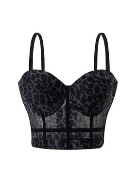 Mesh lace see through fishbone corset网纱蕾丝外穿鱼骨胸衣女