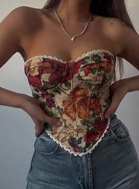 Fishbone waist cinching slimming vest鱼骨束腰显瘦休闲小背心