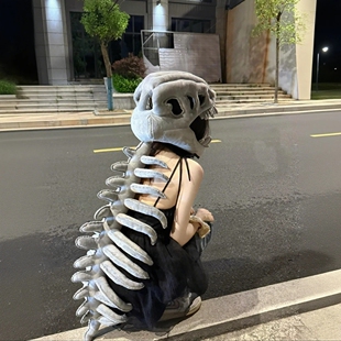 中华恐龙骨架头套骨骼毛绒玩具生日礼物女生闺蜜实用高级感男朋友