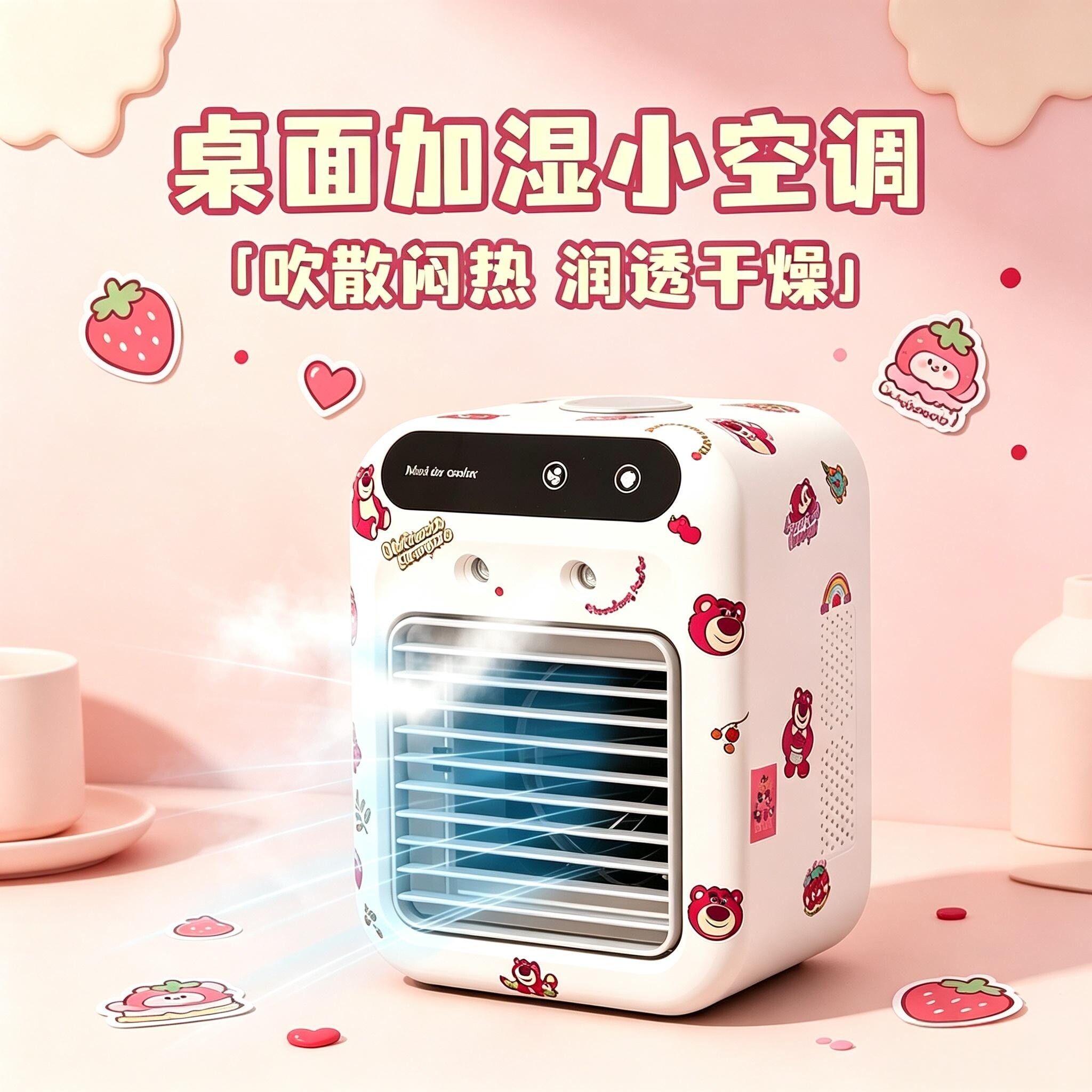 桌面冷风机风扇生日礼物男生送女生小众闺蜜实用创意学生毕业礼品