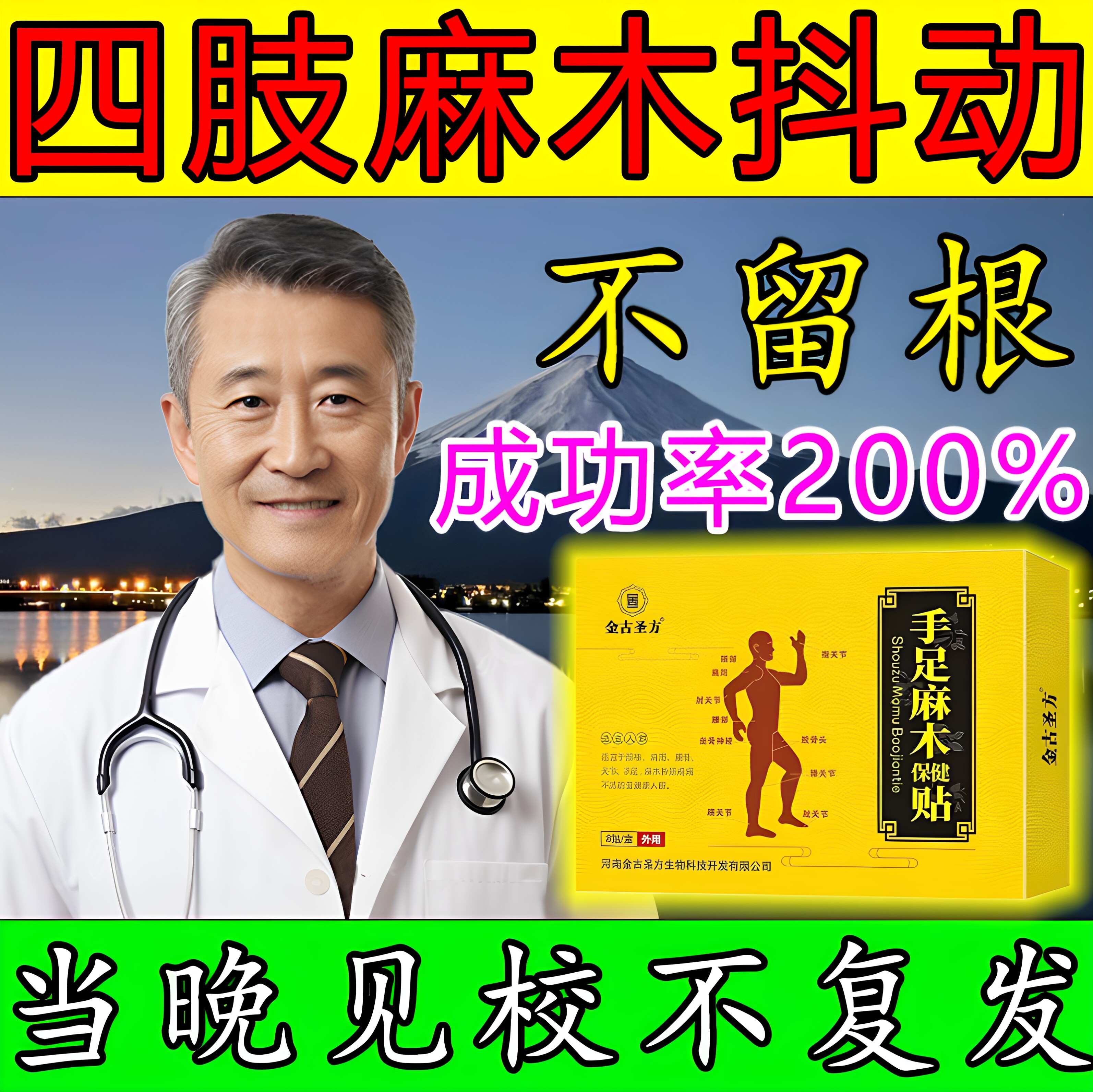 中老年手脚麻木胀痛专用贴膏