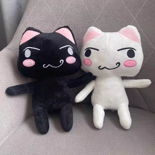 跨境新品Toro Inoue plush多罗猫公仔可爱笑脸情侣猫咪毛绒玩具