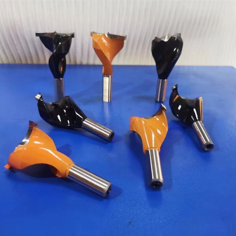 梅花木工三合一数控排钻开料机六面钻柜体门板铰链钻头开孔器分体