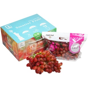 顺丰空运5斤礼盒装云南克伦生无籽红提葡萄新鲜水果当季提子送礼