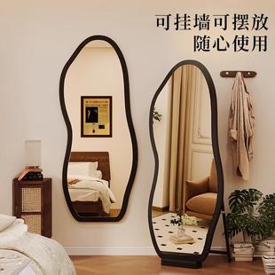 中古全身镜异形落地镜网红家用女生试衣镜设计师高级感穿衣镜子