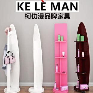 简约全身镜全身镜落地镜卧室立体大镜子少女家用可移动旋转全身镜
