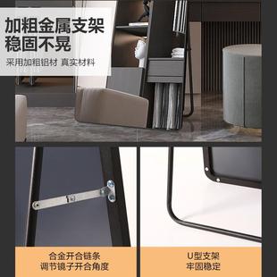 女生卧室网红试衣穿衣镜 轻奢风高级感全身镜子落地镜家用壁挂式