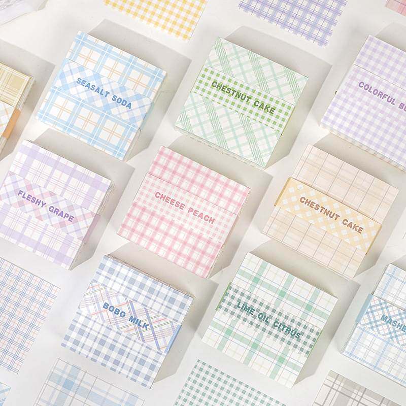 小麻薯200张400张网红方格纸ins风手帐可书写装饰便签纸本高颜值