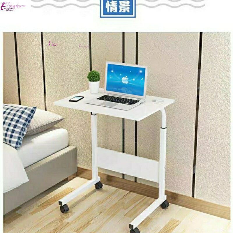电脑桌家用升降移动电脑桌简约客厅学习桌卧室学生宿舍简易床边d