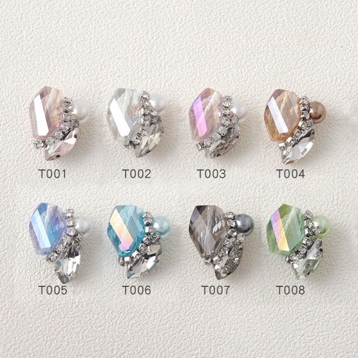 美甲晶石堆钻冰透LZ同款