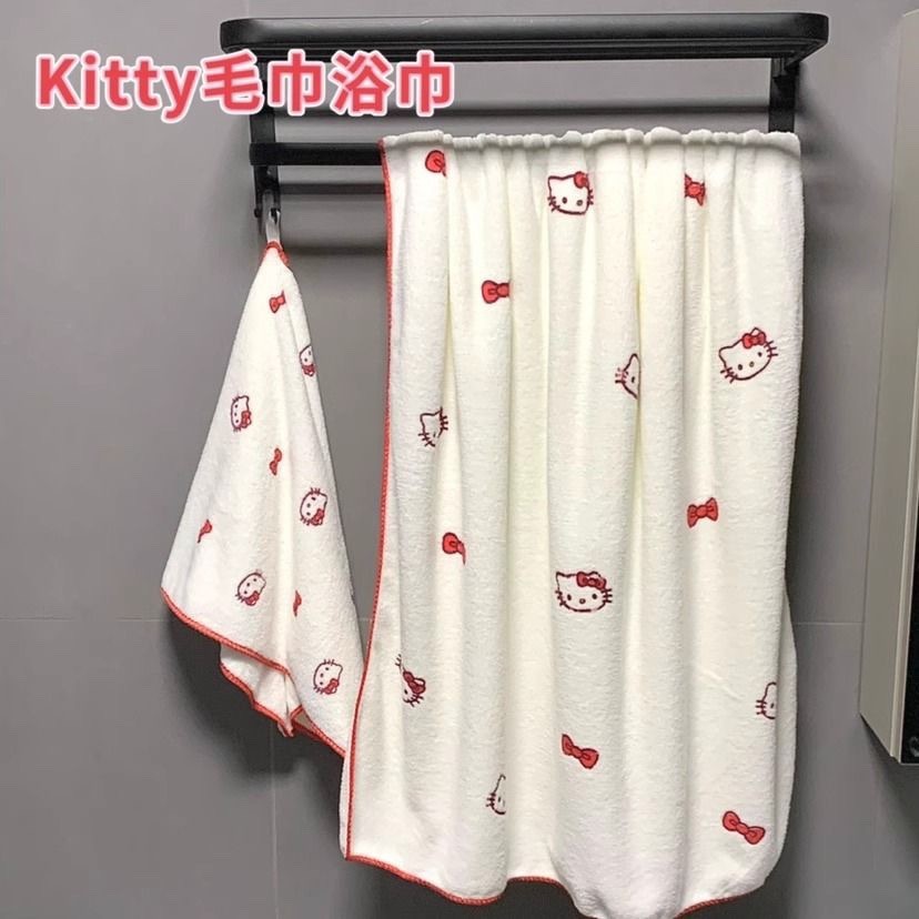 哈喽kitty珊瑚绒毛巾柔软吸水