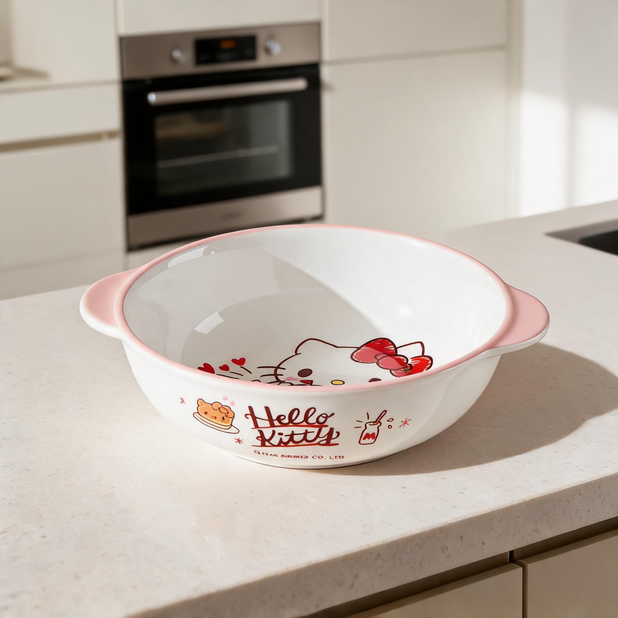 kitty猫碗家用一人食陶瓷餐具