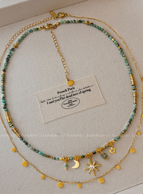 波西米亚风绝了！太阳花项链美哭