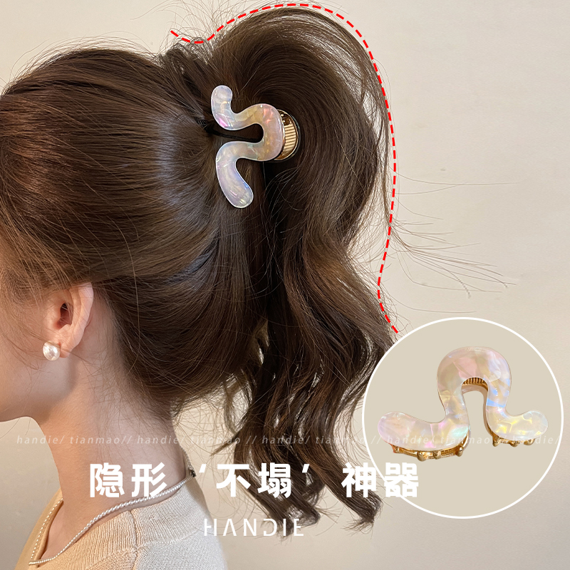 一眼心动简高级~几何高马尾抓夹
