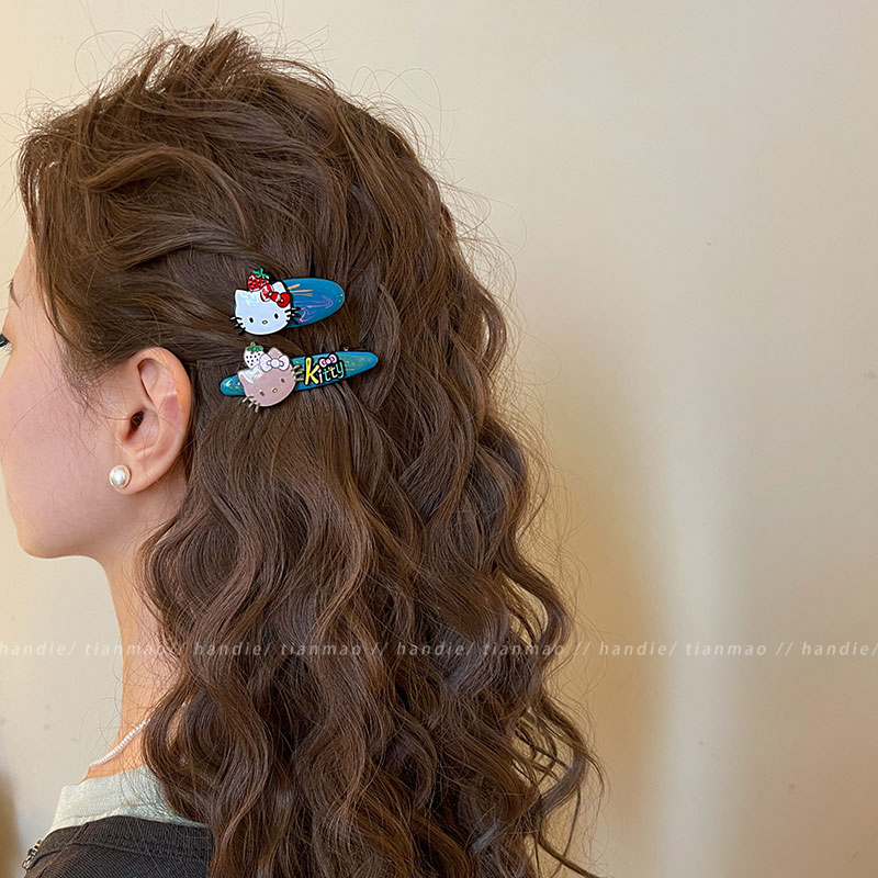 韩系炫彩kt猫侧边夹发夹