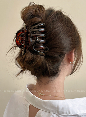 发量多bi眼入~抓夹大号高级感鲨鱼夹女2025新款发抓盘发头饰发夹