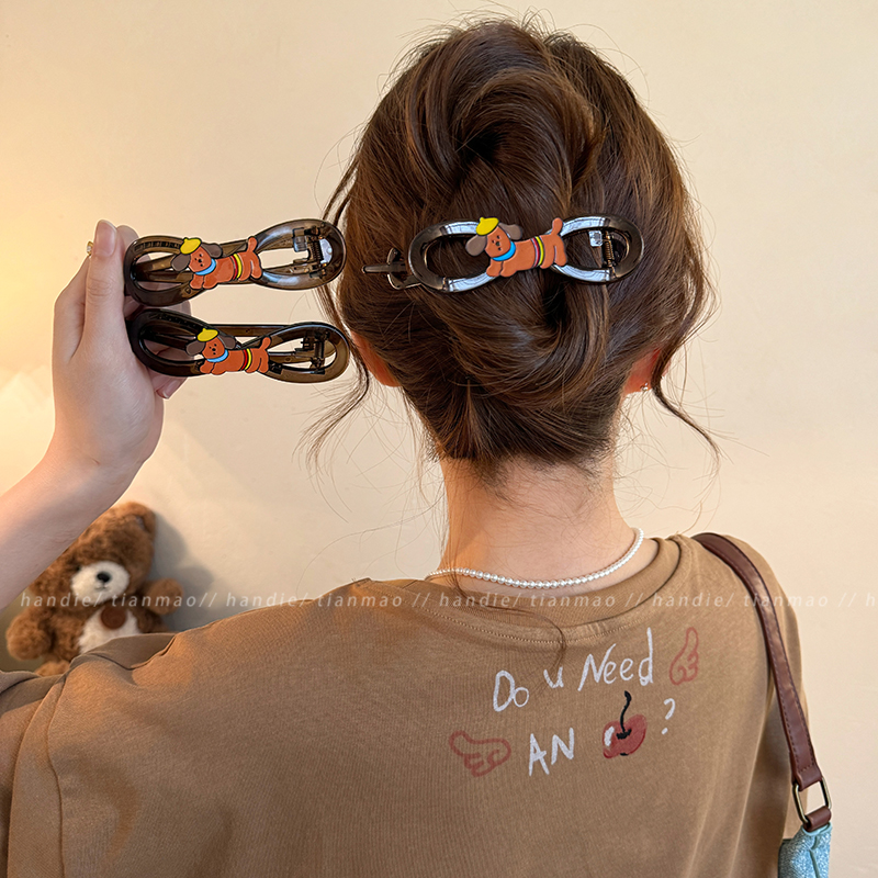 巨可爱的小狗扭扭夹~直接闭眼入