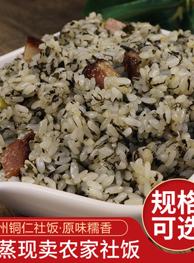铜仁社饭贵州特产 糯米饭腊肉方便饭 农家糯米饭小吃现做现发